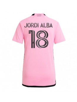 Inter Miami Jordi Alba #18 Heimtrikot für Frauen 2024-25 Kurzarm